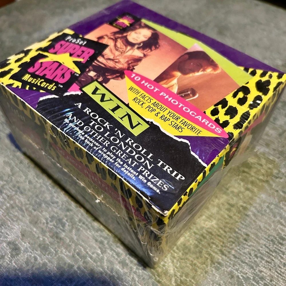 Pro Set SuperStars MusiCards Series 1991 Sealed Box Music Cards